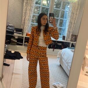 Vibrant Zigzag Patterned Women's Jumpsuit